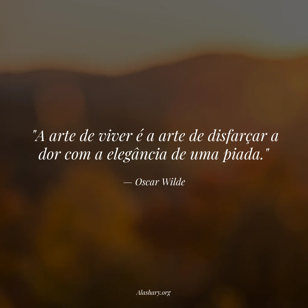 Frase de Oscar Wilde