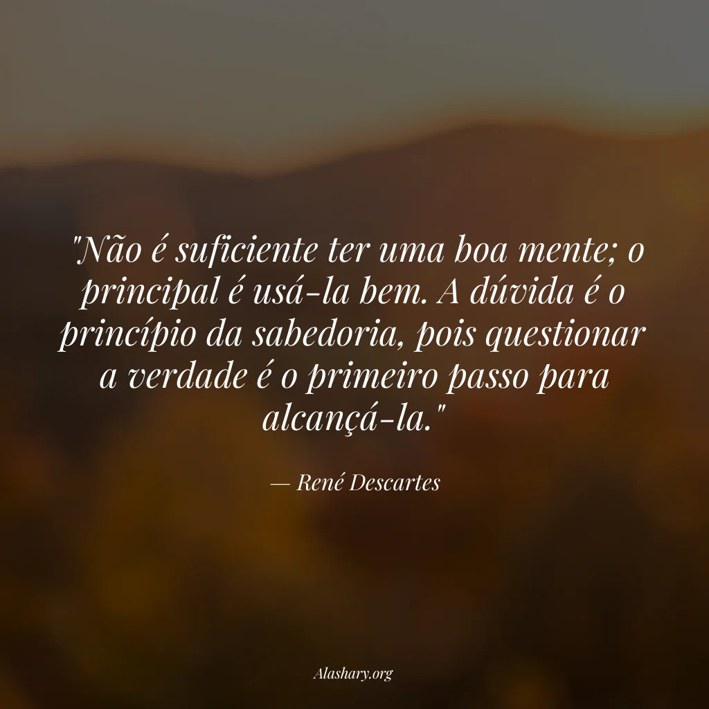 Frase de René Descartes