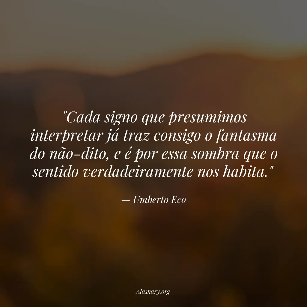 Frase de Umberto Eco