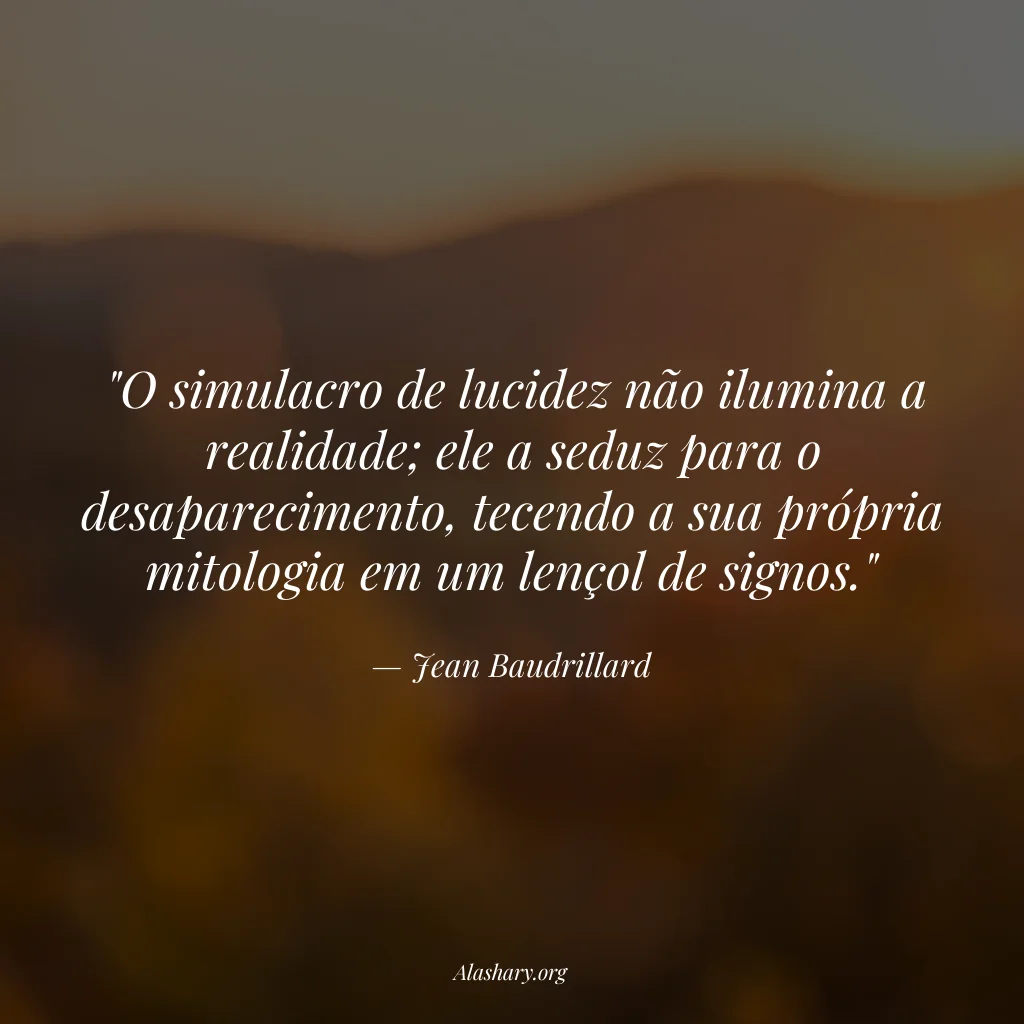Frase de Jean Baudrillard