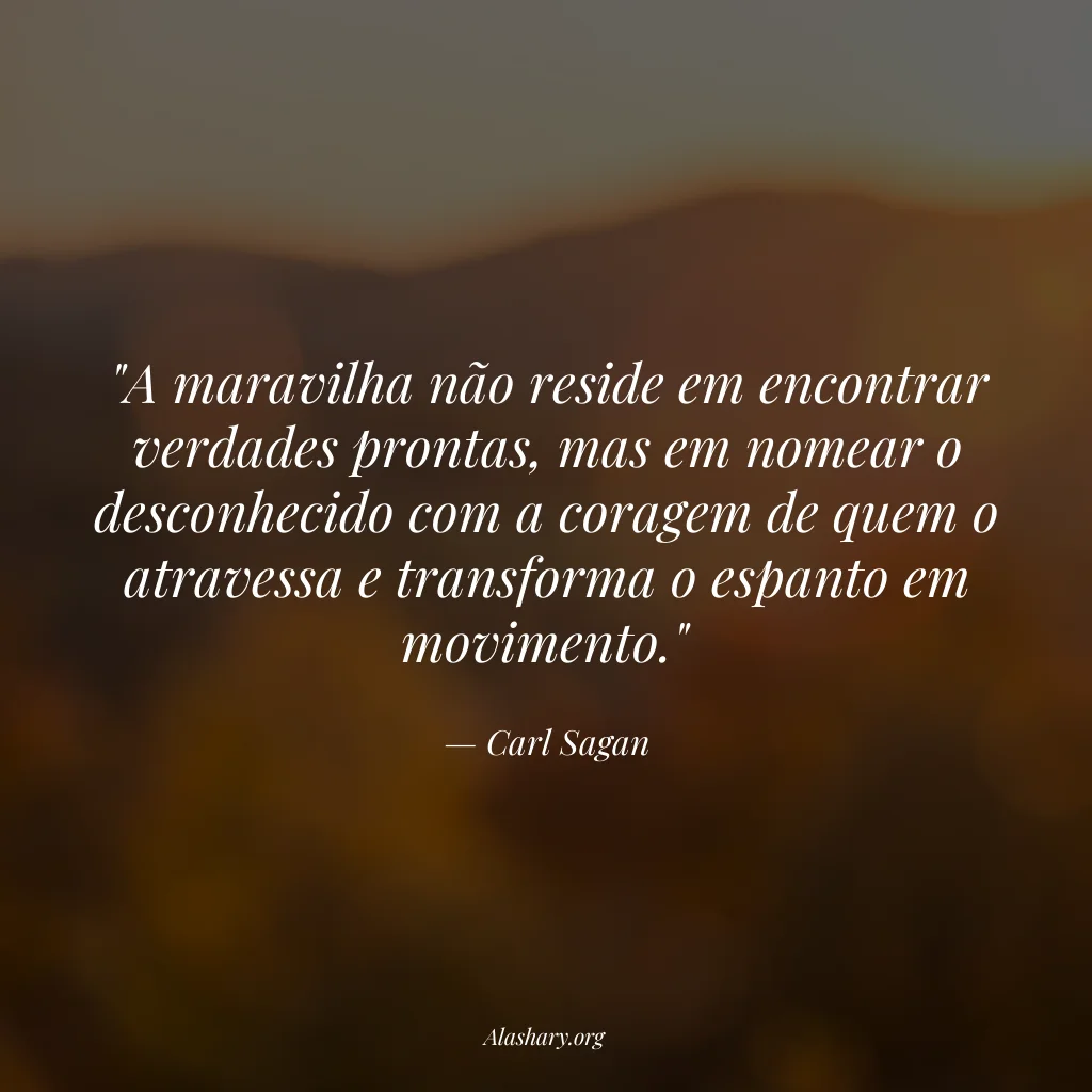 Frase de Carl Sagan