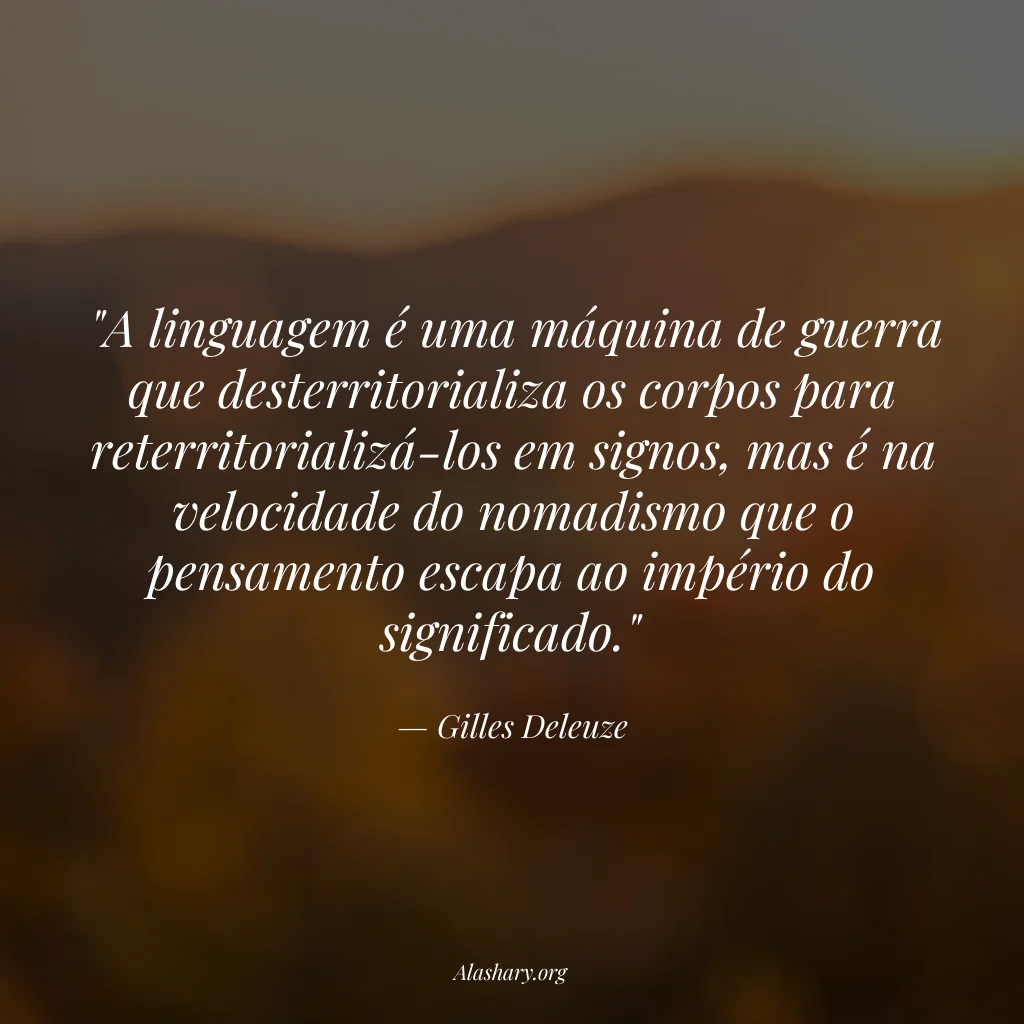 Frase de Gilles Deleuze