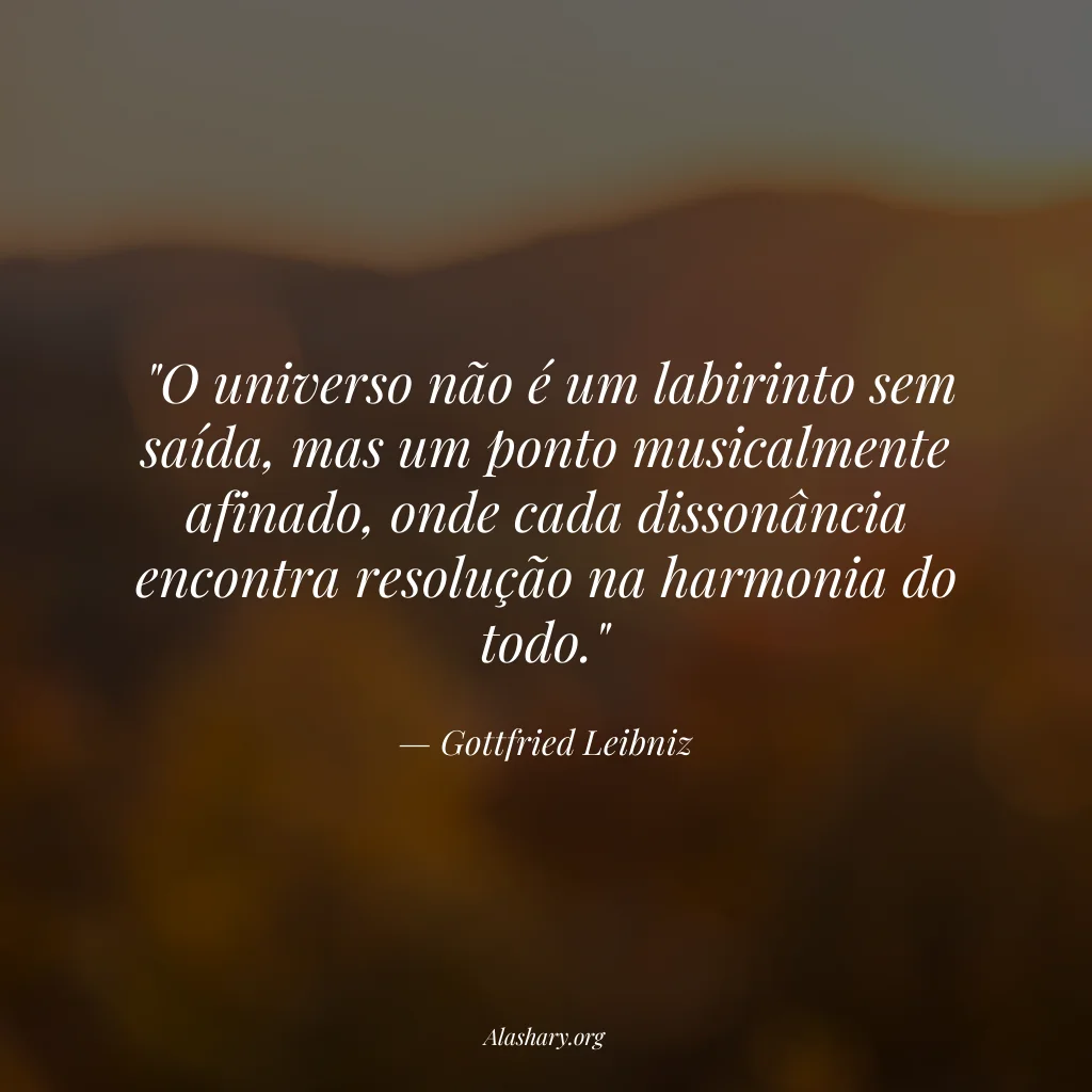 Frase de Gottfried Leibniz