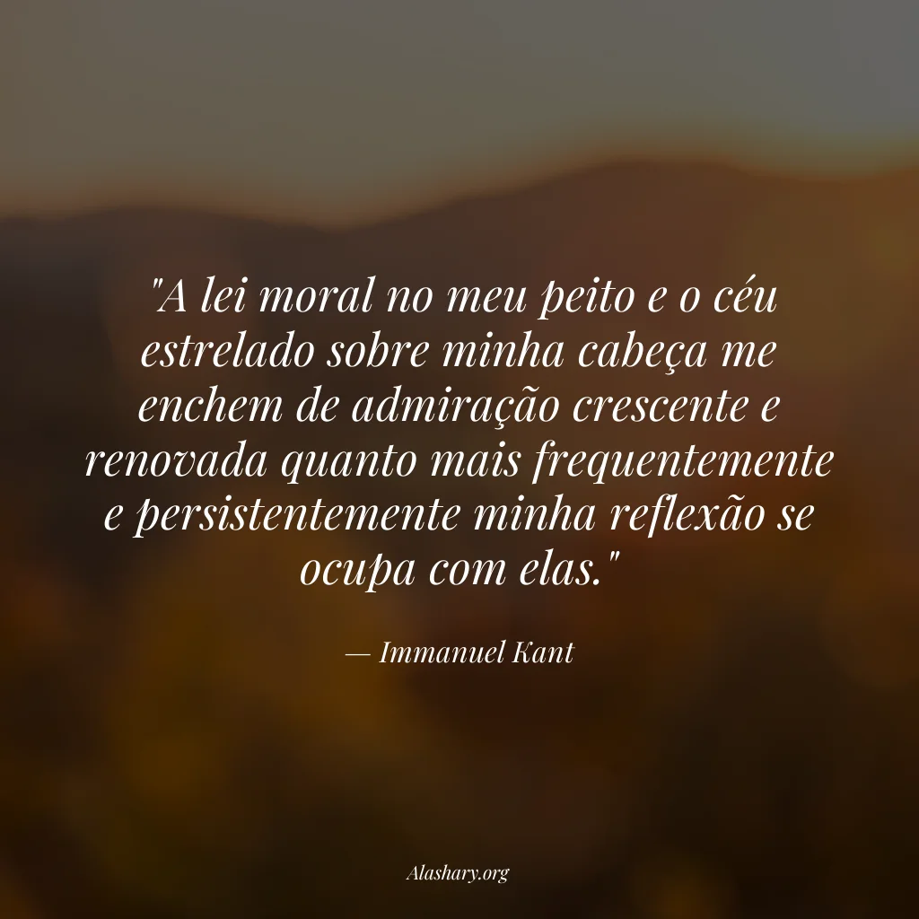 Frase de Immanuel Kant