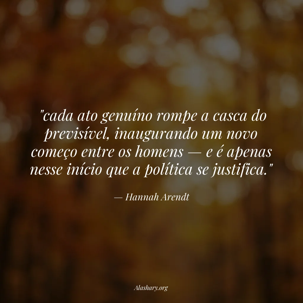 Frase de Hannah Arendt