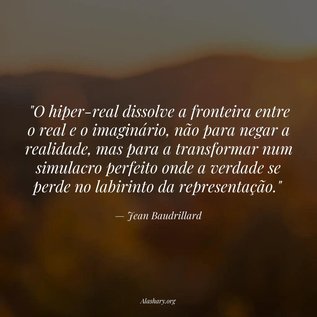 Frase de Jean Baudrillard