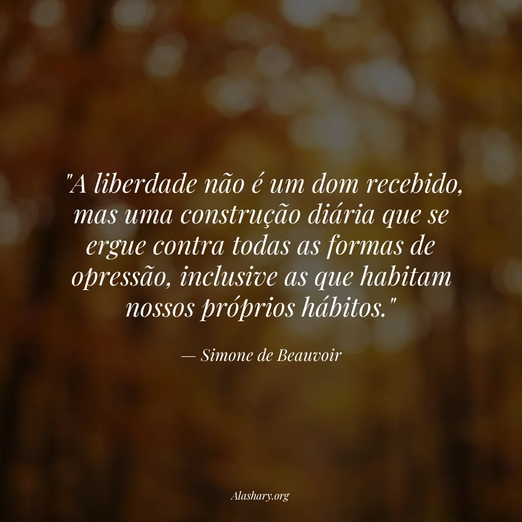 Frase de Simone de Beauvoir